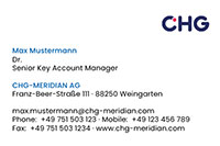 CHG-MERIDIAN Business Card QR